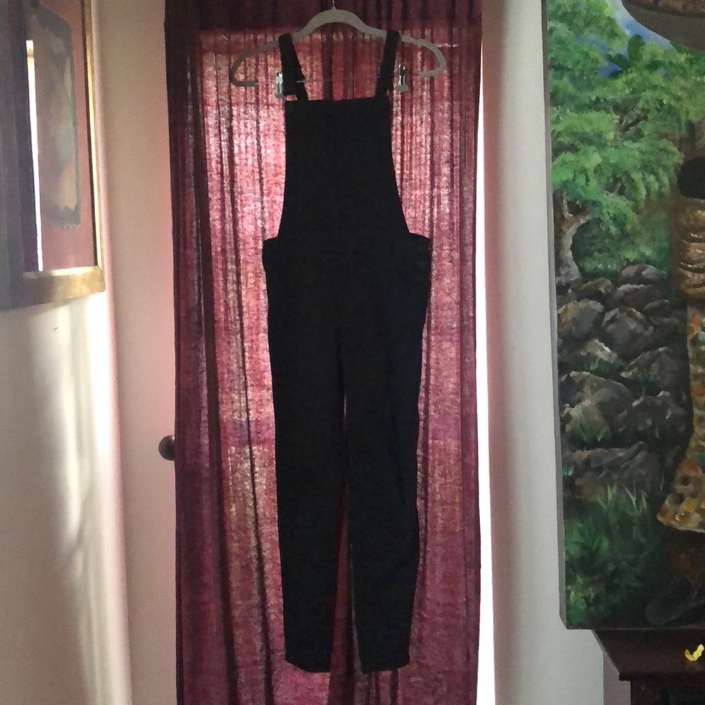 black overalls